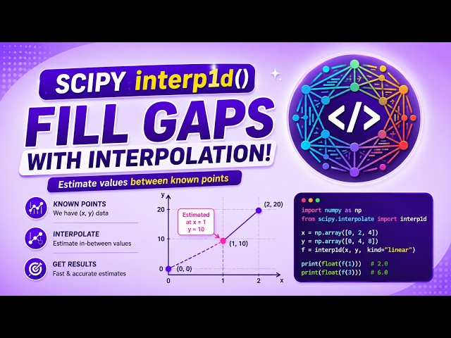 SciPy interp1d() Tutorial - Fill Missing Values with Interpolation in Python