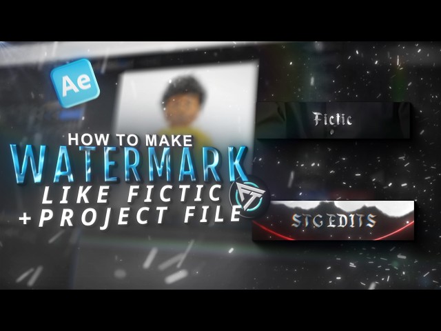 How to make watermark like @fictic_editz in After Effects (+project file)