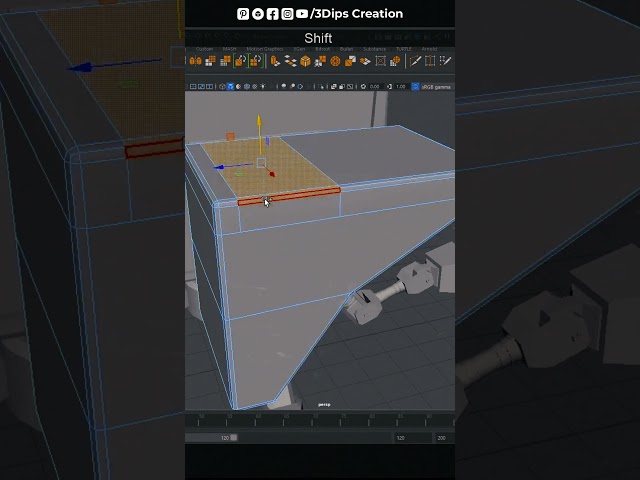 🤖 Creating an EPIC Robot in Autodesk Maya! 🔥 #Shorts