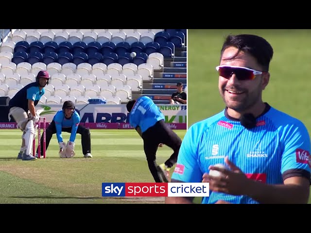 Rashid Khan vs Marcus Trescothick | One Over Challenge | Bowling Masterclass