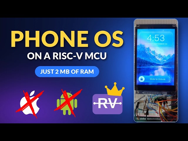 I Gave My RISC-V Handheld Console a Phone OS From Scratch