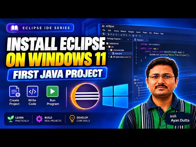 How to Install Eclipse IDE on Windows 11 & Create Your First Java Project (2026)