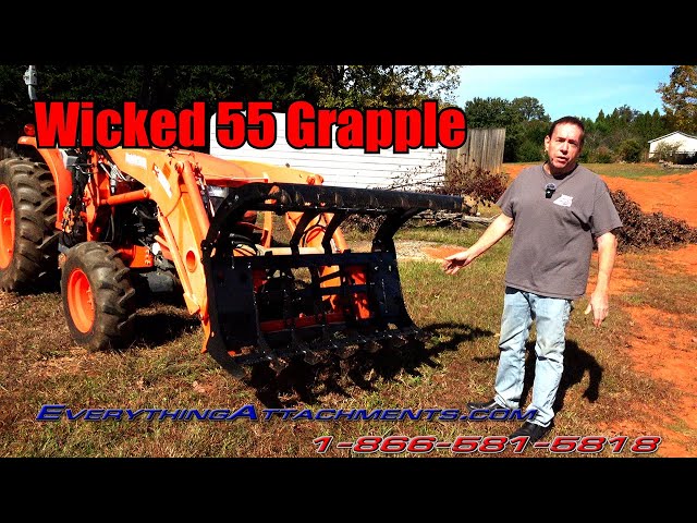 How To Use a Brush Root Rake Grapple - EA WICKED 55"