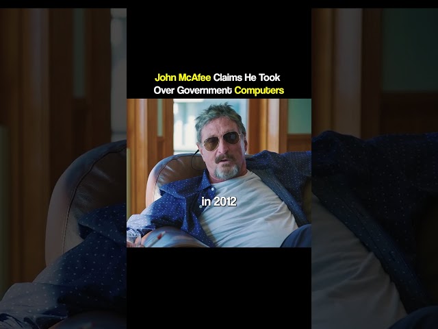 John McAfee Claims He Took Over Government Computers