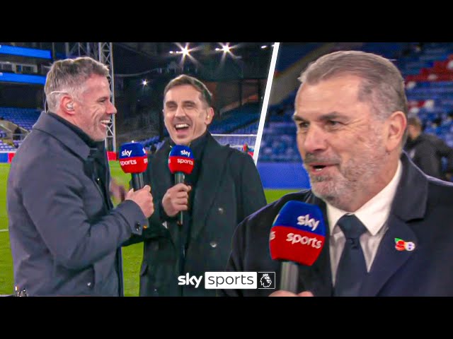 Ange Postecoglou's HILARIOUS response to Carragher's joke about copying Pep!
