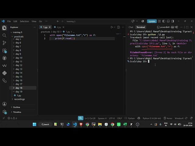 python 5 class 19