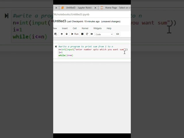 #write a program to print  sum of 1 to n numbers