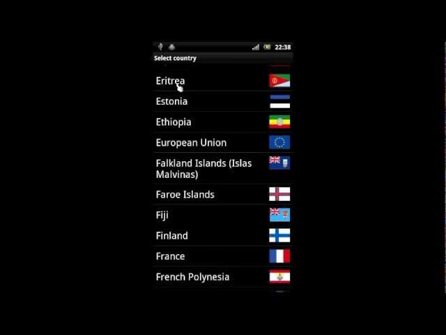 Flags Widget for Android