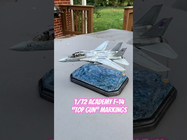 My Flat Spin F-14 Top Gun vignette in 1/72 scale. #topgun #navy #scalemodel