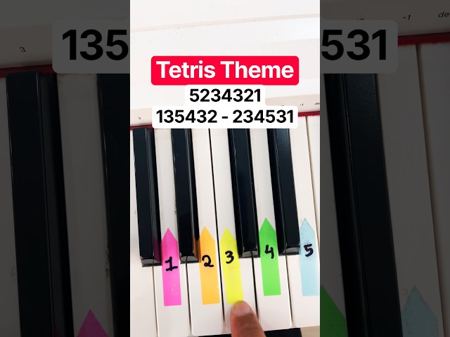 Tetris Theme – Easy Piano Tutorial 🎹