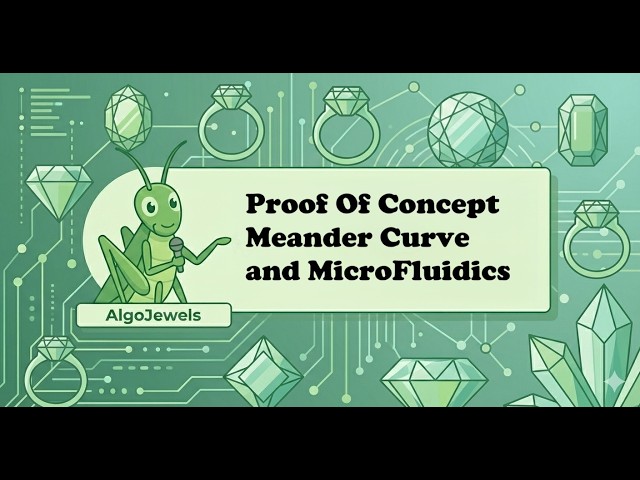 Meander Curve Proof Of Concept #microfluidics #AlgoMicroFluidics #Rhino3d #Grasshopper #AlgoJewels