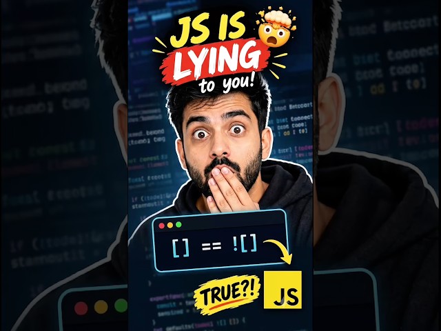 JavaScript Is LYING To You 🤯 [] == ![] #shorts #viral #ytshorts  #programming #trending #trending
