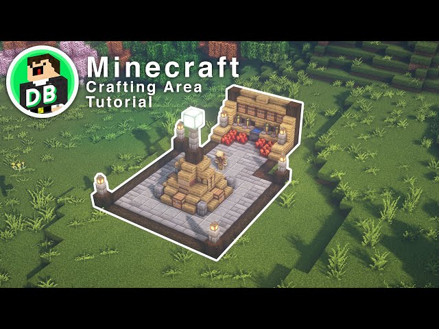 Minecraft - Aesthetic Crafting Area Tutorial