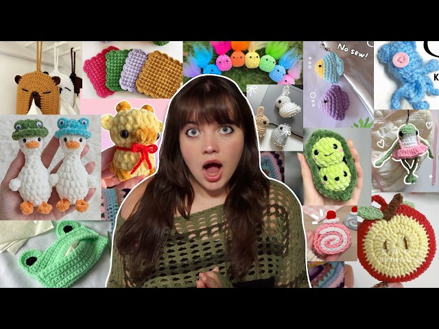 50+ QUICK and EASY crochet ideas with free patterns (beginner friendly)