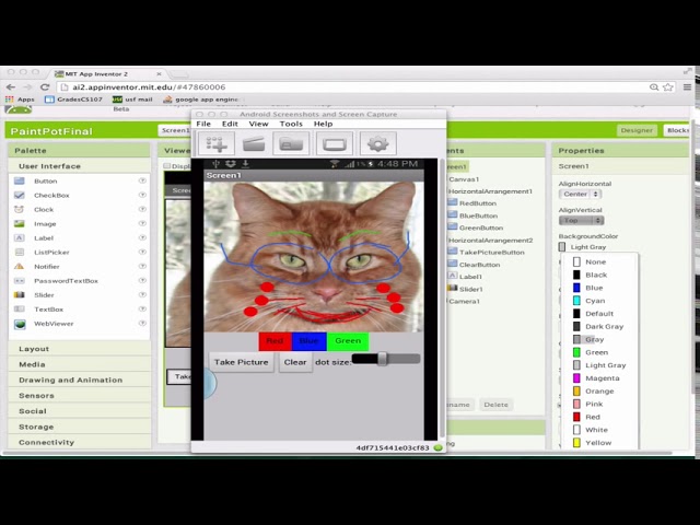 App Inventor  PaintPot Tutorial 1