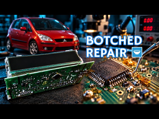 Fixing a Dead Mitsubishi Colt Dashboard Screen on the Bench