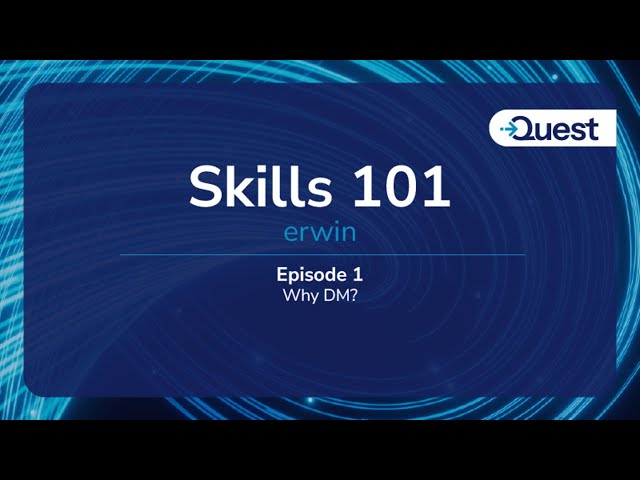 Skills 101  :  erwin  -  Why DM