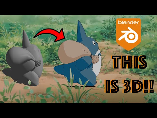 How I Recreated My Neighbour Totoro In 3D - Blender