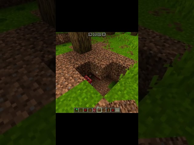 Minecraft treetrap#minecraft#short