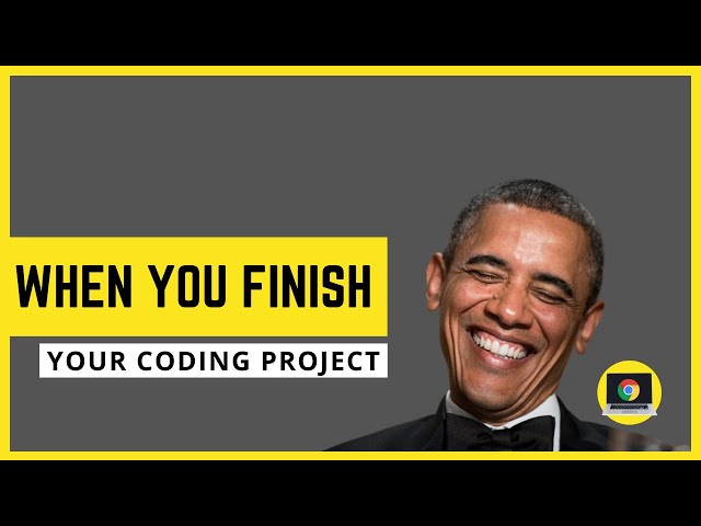 When you finally finish your coding project