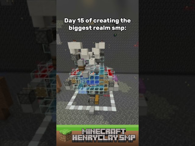 Day 15 of creating the largest realm smp: #gaming #bedrock #minecraft