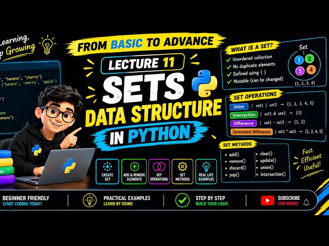 Python Full Course ♥️ | Sets | Lecture 11