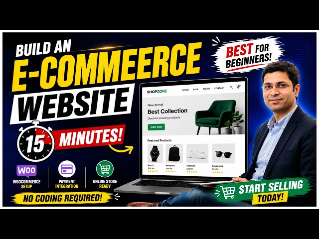 Build a Professional E-Commerce Website in Just 15 Minutes 🔥 | WordPress + WooCommerce .