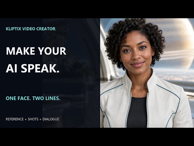 How to Make an AI Character Talk | Kliptix Video Creator Tutorial