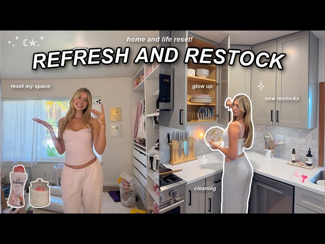 REFRESH & RESTOCK with me | my complete home and life reset!