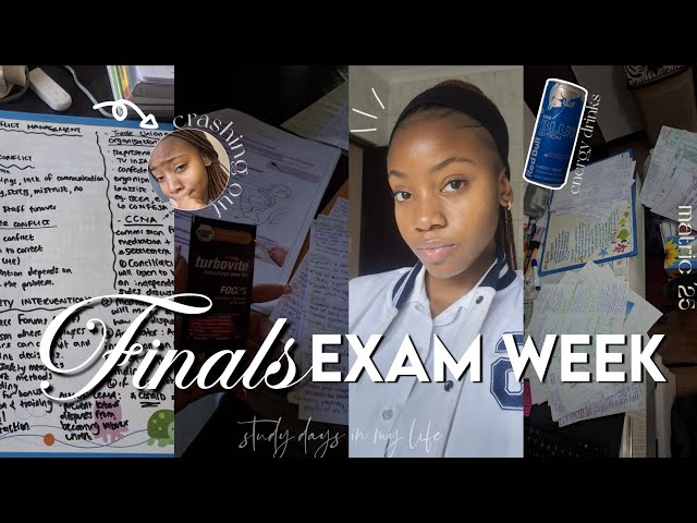 FINALS EXAM WEEK | matric; study days; all nighters; crashing out; etc. 