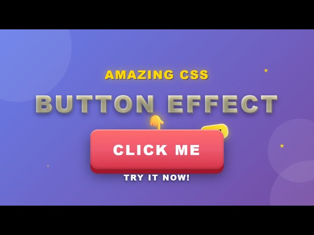 Modern Animation & 3D Button Press Effect Using CSS Box Shadow | HTML & CSS
