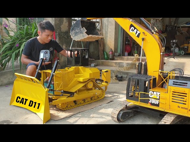 Homemade dozer scale 1/8, Caterpillar D11, part 6 | rc action homemade