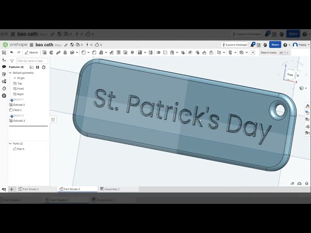 Onshape Tutorial: Custom Text Keychain in 10 Minutes (Beginner Friendly)