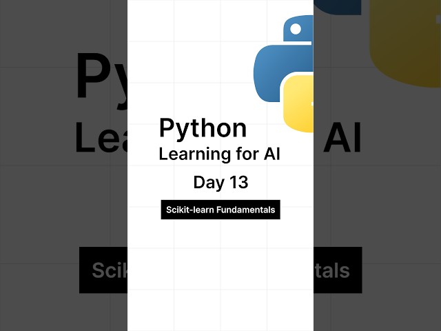 Python Learning for AI — Day 13 Part 3 #python #pythonprogramming #pythontutorial #ai