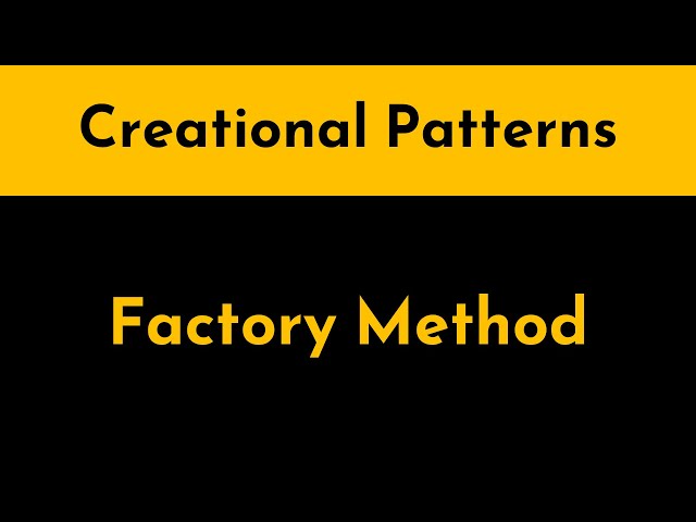 The Factory Method Pattern Explained and Implemented in Java | Creational Design Patterns | Geekific
