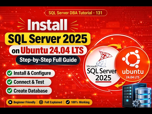 Install SQL Server 2025 on Ubuntu 24.04 LTS Step-by-Step Full Guide 🚀 #sqlserver #ubuntu #linux