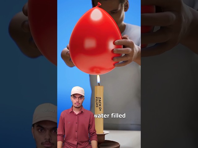 Why a Candle Won't pop a balloon?๐ฅ๐#shorts