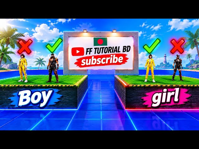How to Make Boy & Girl Only Areas in Free Fire Craftland | FF TUTORIAL BD 