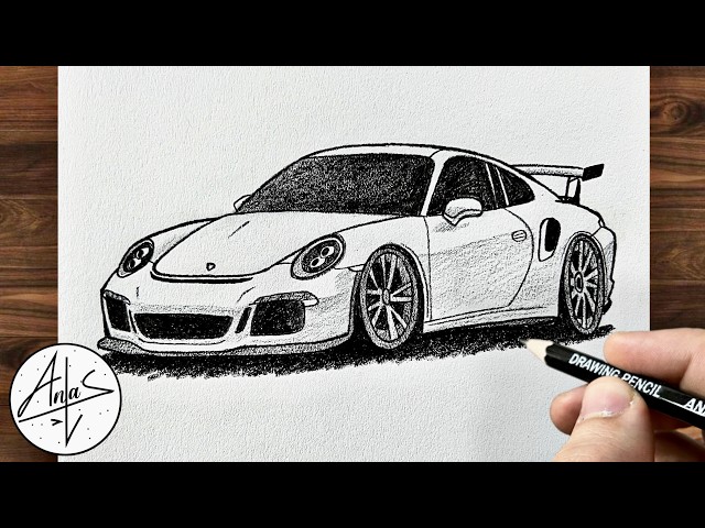 How To Draw PORSCHE GT3 RS | Drawing Tutorial