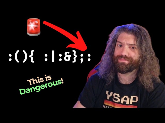 Shell Forkbomb :(){ :|:&};: - Bash Scripting Course (pt62 - Finale)