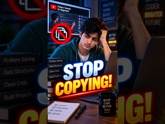 Stop Following Coding Tutorials Like This! 🚨 | Escape the Tutorial Trap #shorts #telugu #codingtips