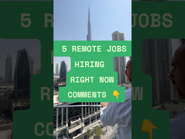 5 remote jobs in USA that are hiring right now. links below 👇