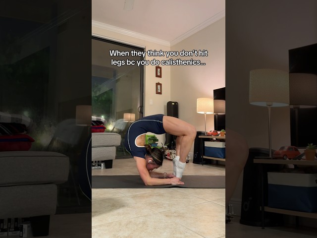 When they say calisthenics athletes don’t train legs… #calisthenics #legworkout