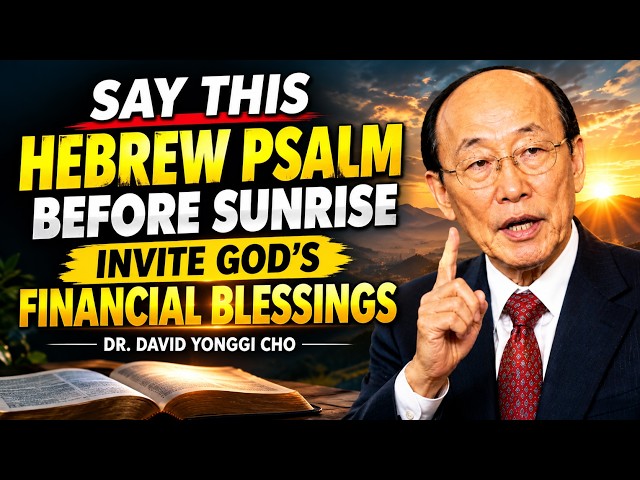 Say This Hebrew Psalm Before Sunrise — Invite God’s Financial Blessings | Dr. David Yonggi Cho