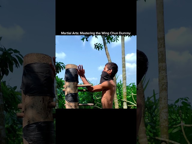 Mastering the Wing Chun Dummy | 🥶Kung master #training #tutorial #edit