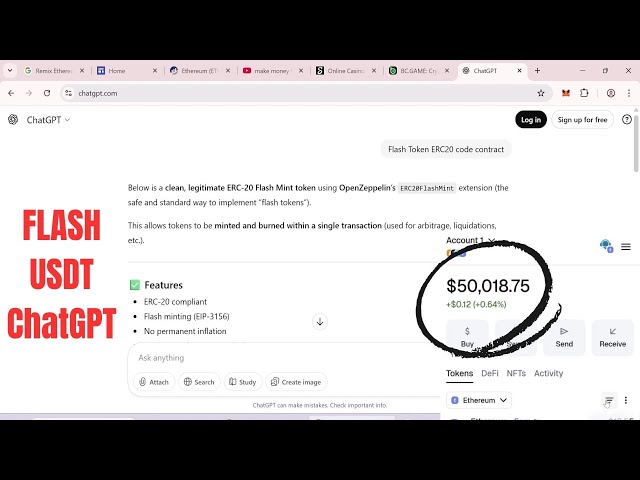 Make Flash USDT for Free with ChatGPT – Easy 2025 Tutorial