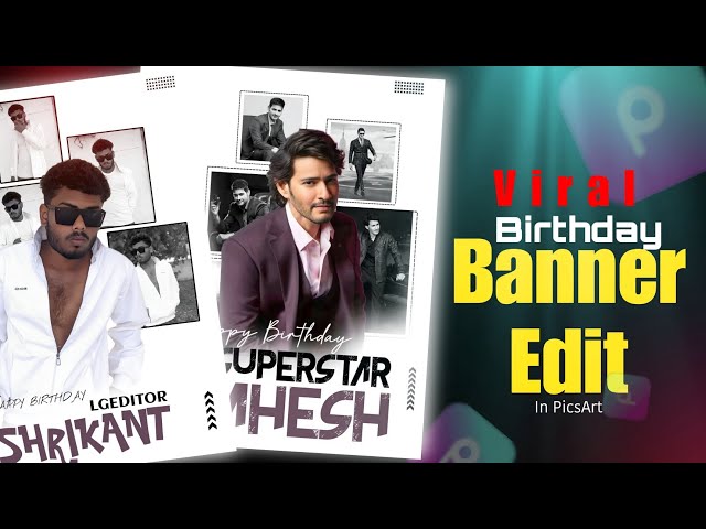 Birthday 🎂 Banner Edit || PicsArt Banner Editing || #birthday #banner #editing #picsart