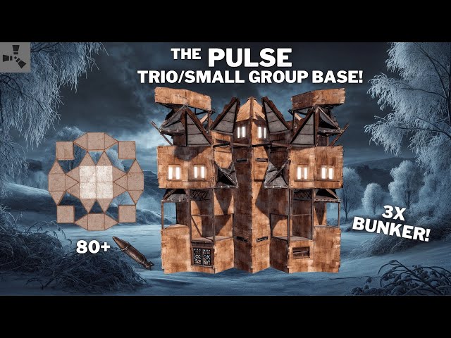 THE PULSE•2X2 SHELL BUNKER BASE•TRIO/SMALL GROUP•OPENCORE•HIDDEN LOOT•STRONG & TANKY•RUSTBASE 2025