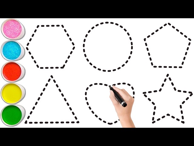 Shapes song for kids, Learn 2d shapes, colors for toddlers | Preschool Learning part - 2217
