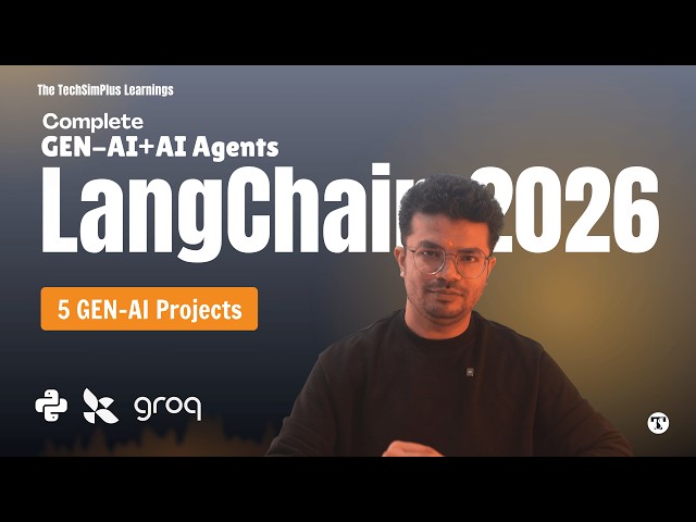 LangChain Full Course 2026 | Build 5 GenAI Projects with AI Agents (Hindi)